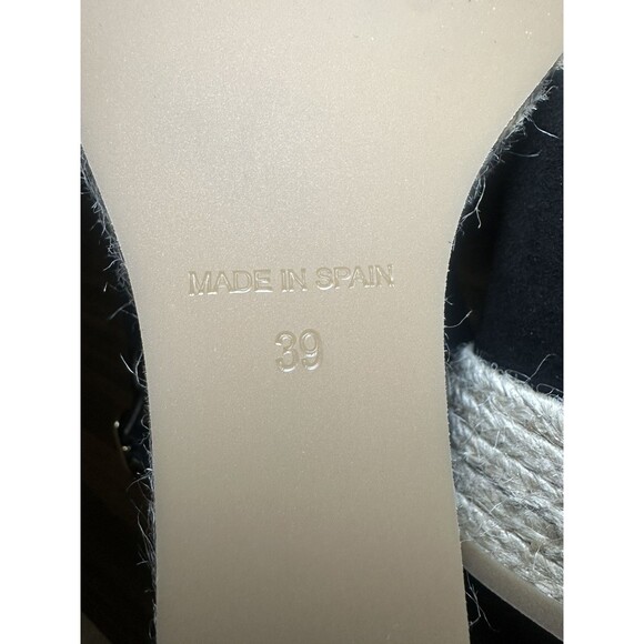 Cordani Calzature Elenor Suede Espadrille Wedge Platform Black Sandal US 8 EU 39 - Picture 8 of 10